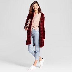 Silver Metallic Coated Cropped Mom Jeans Mossimo Size 12